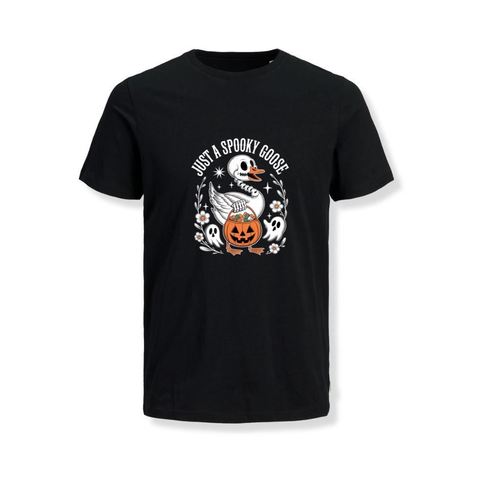 Just A Spooky Goose Halloween Pumpkin Design T-Shirts