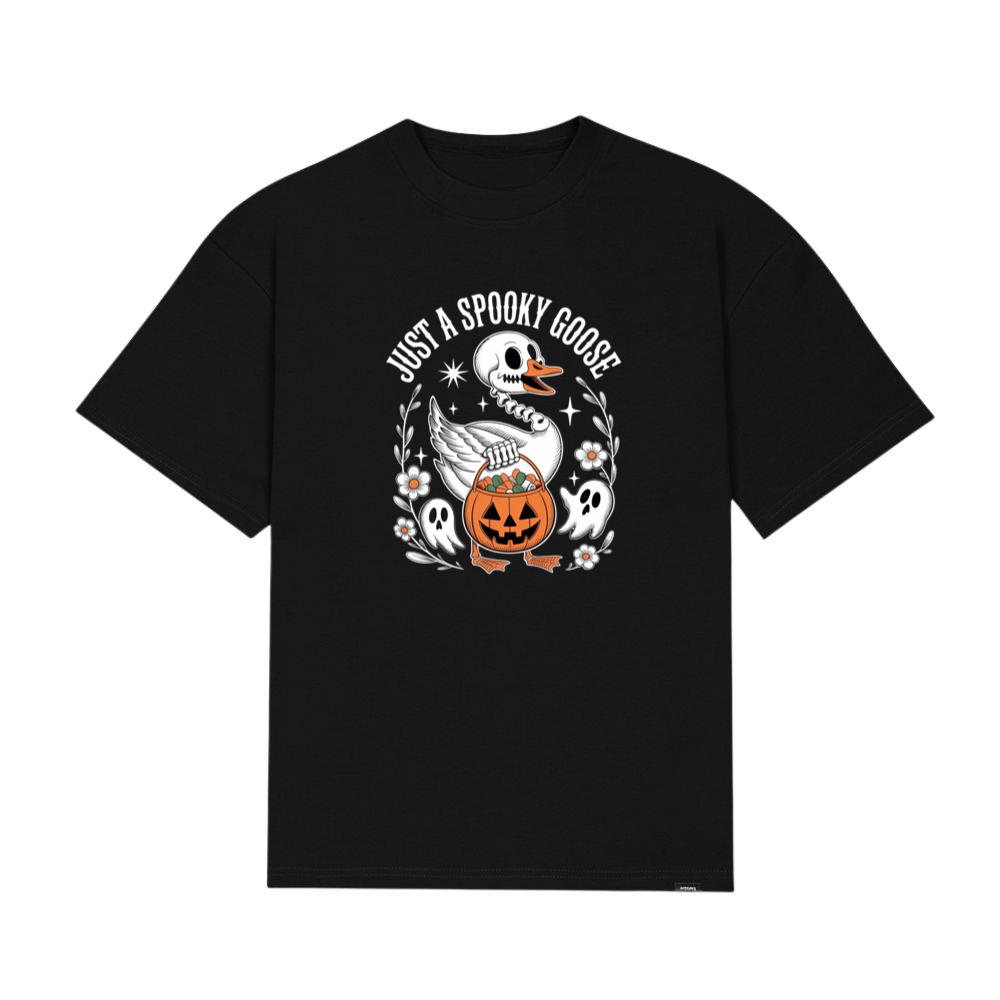 Just A Spooky Goose Halloween Pumpkin Design T-Shirts