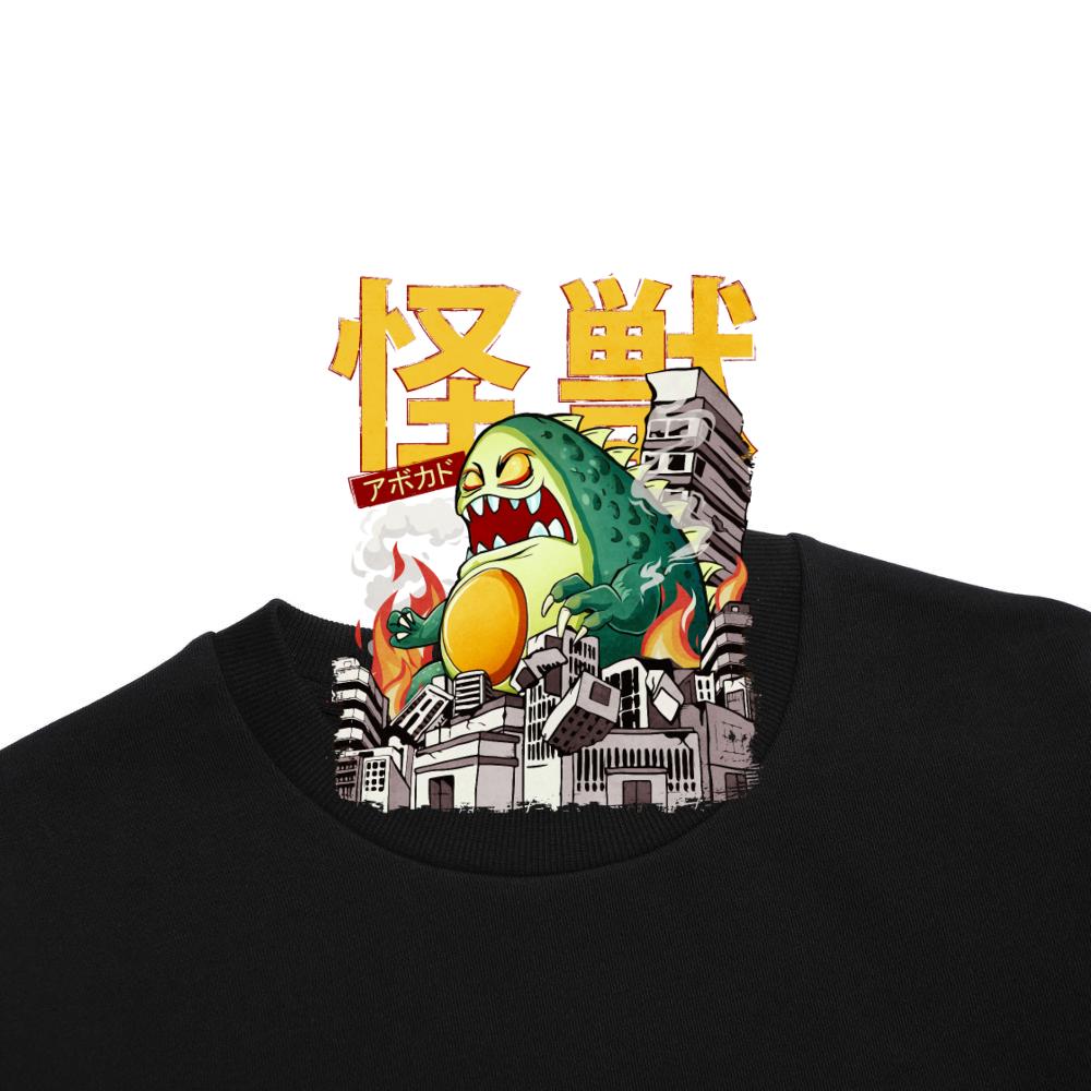 Kaiju Avocado Japanese Anime Monster Sweatshirt - Image 5