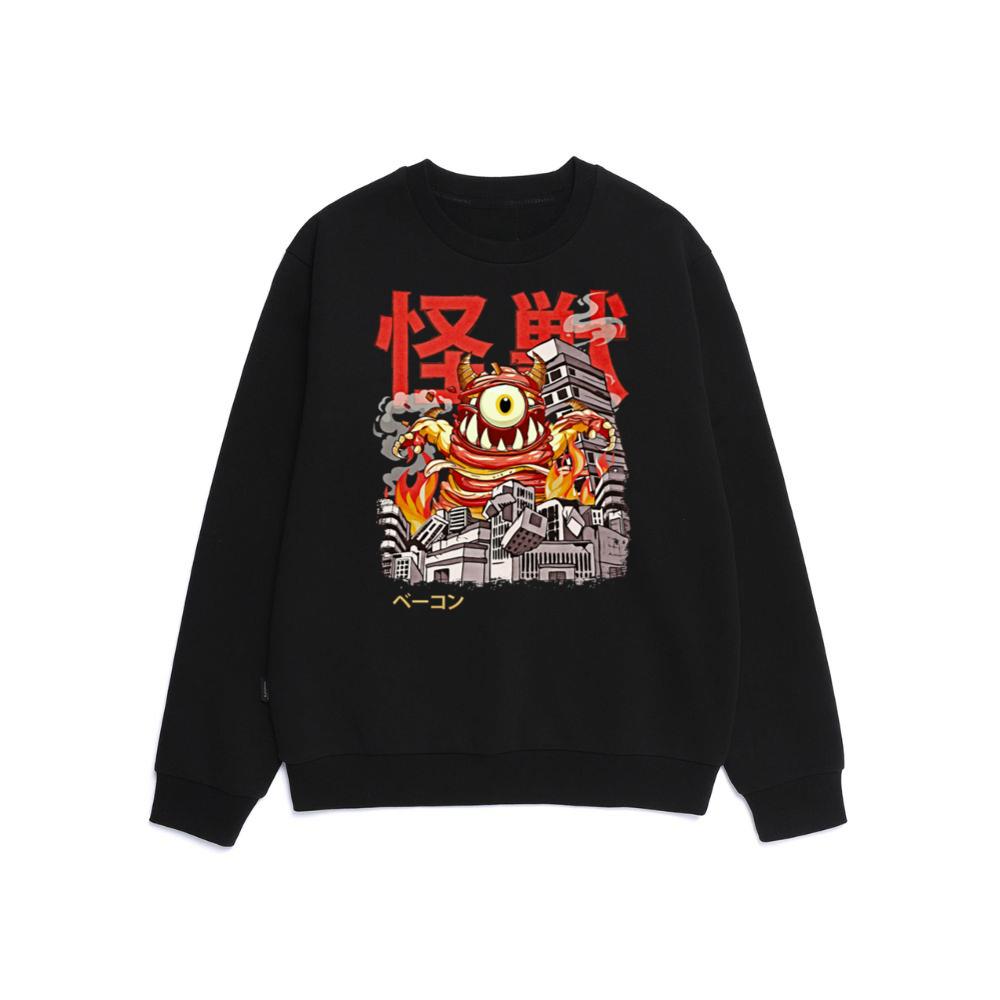 Kaiju Bacon Japanese Anime Monster Eyeball Sweatshirt