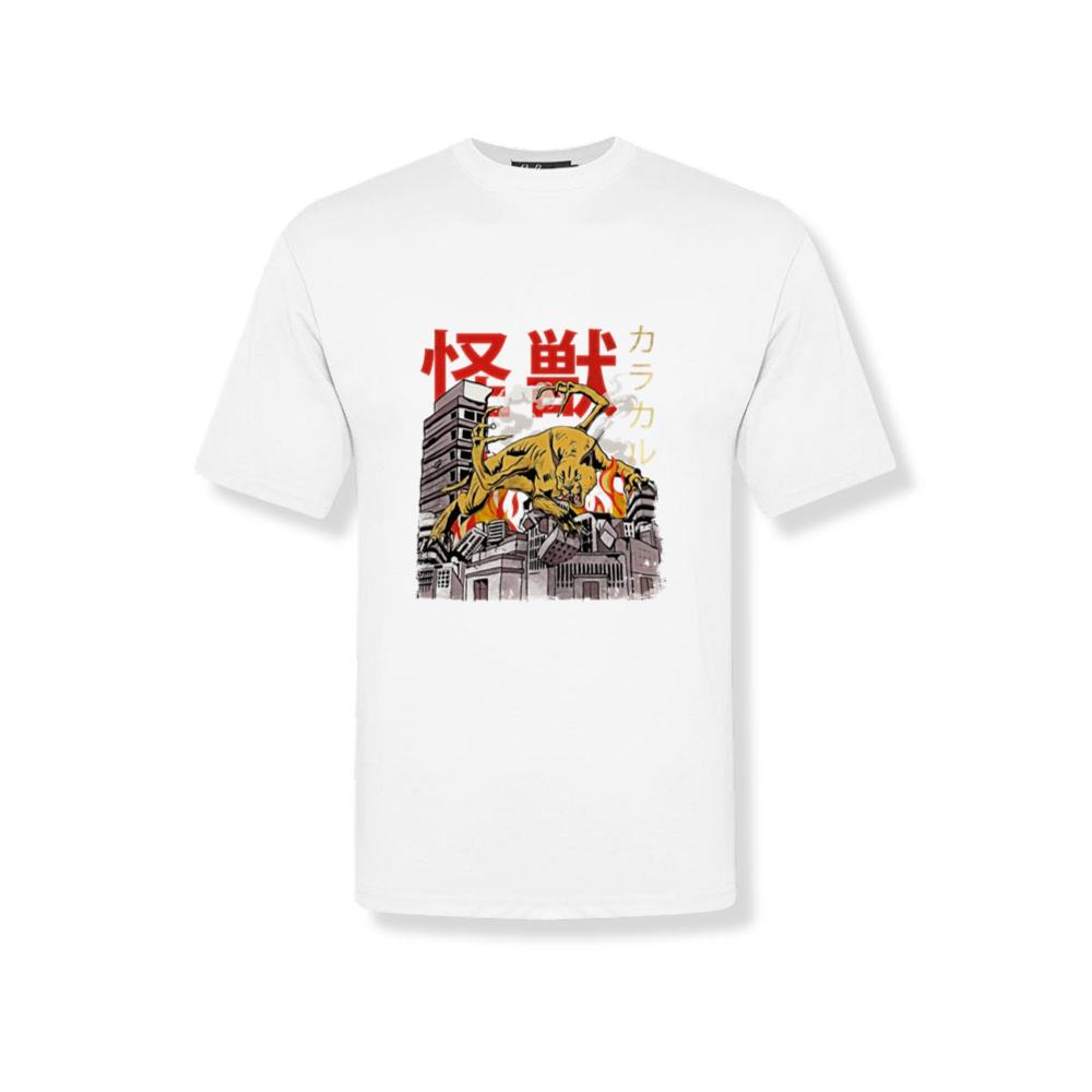Kaiju Big Floppa Japanese Anime Monster Caracal T-Shirts