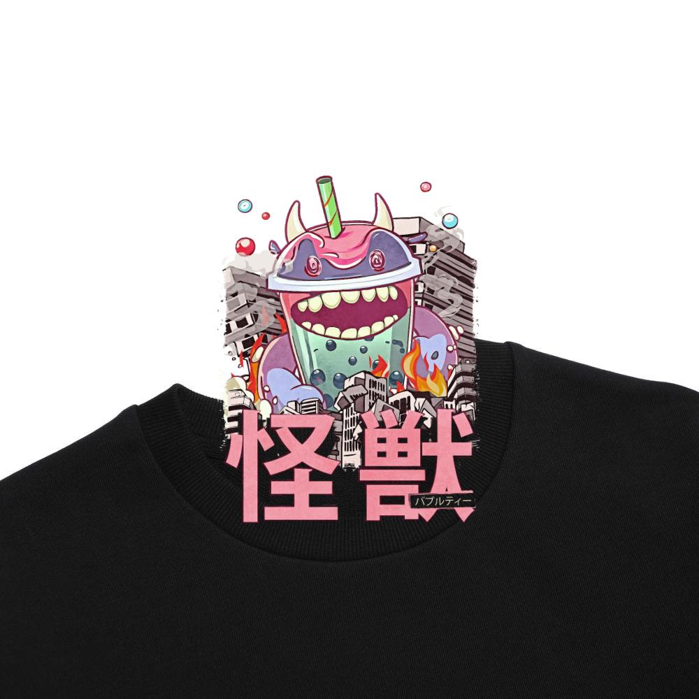 Kaiju Bubble Tea Japanese Anime Monster Boba Sweatshirt - Image 5