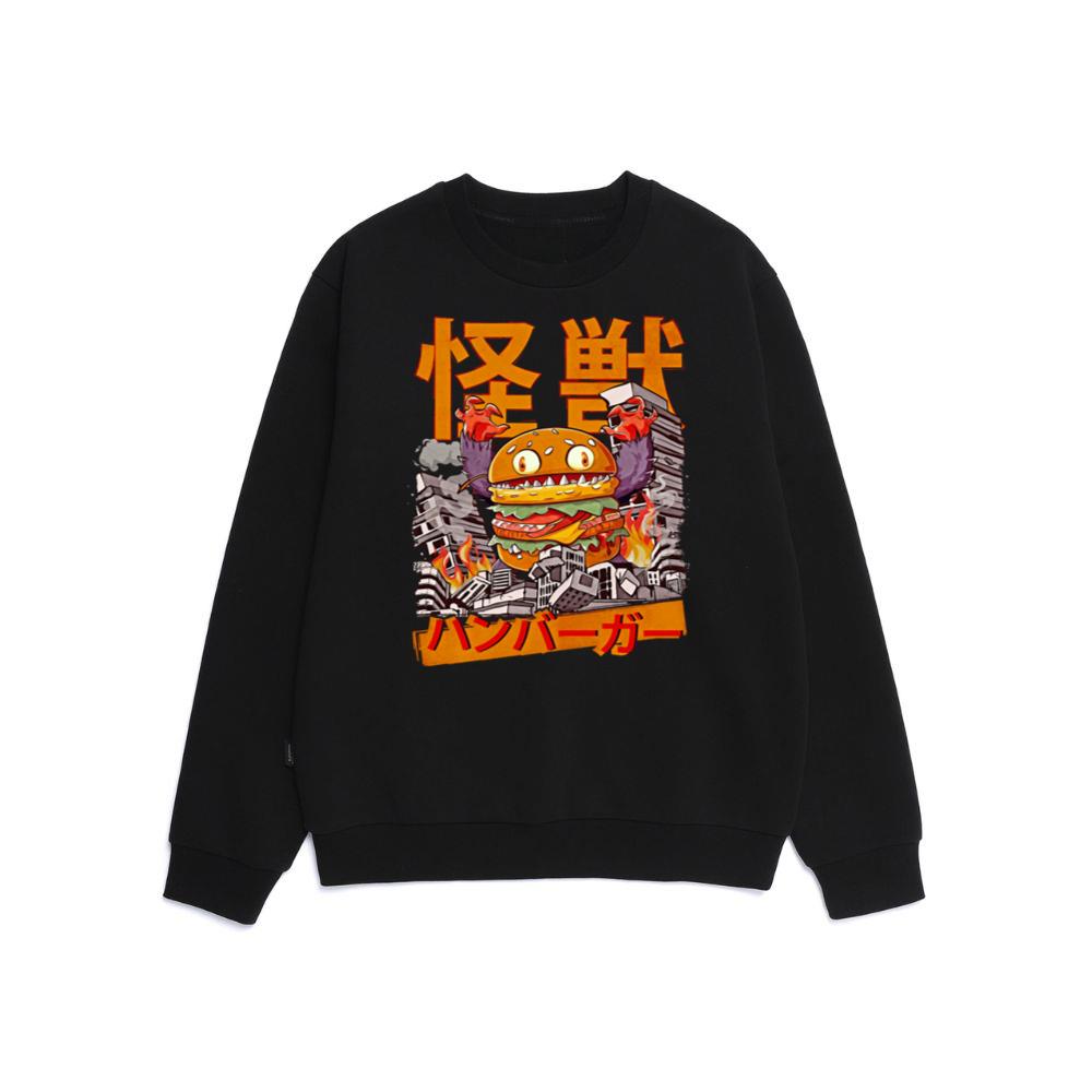 Kaiju Burger Japanese Anime Monster Hamburger Sweatshirt