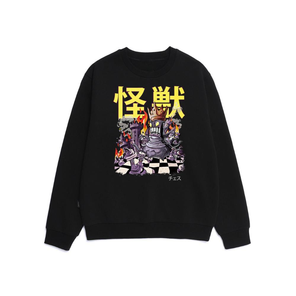 Kaiju Chess Queen Japanese Anime Monster Sweatshirt