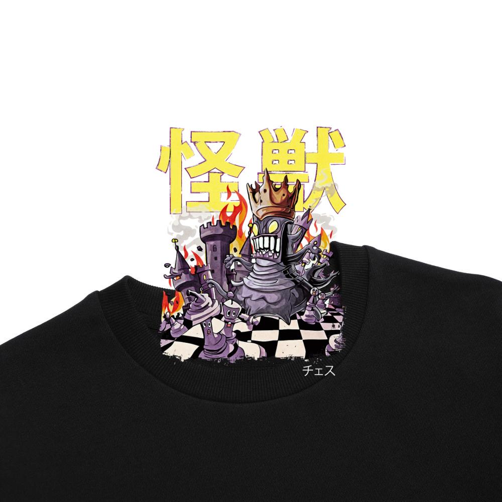 Kaiju Chess Queen Japanese Anime Monster Sweatshirt - Image 5