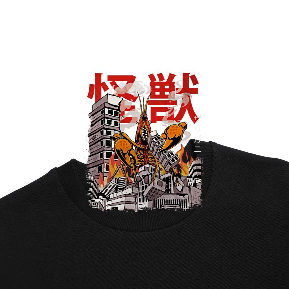 Kaiju Crawfish Japanese Anime Monster Boil Lobster Sweatshirt - Image 5