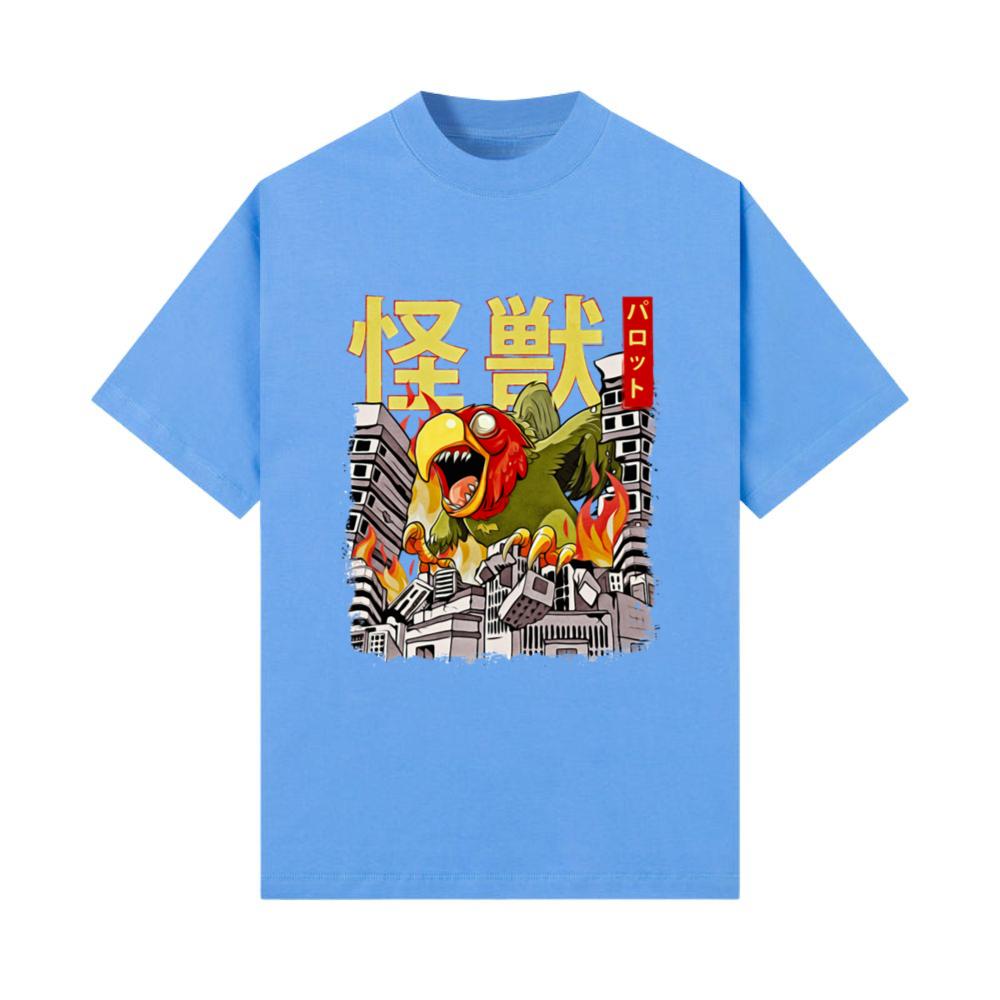 Kaiju Parrot Japanese Anime Monster Bird T-Shirt