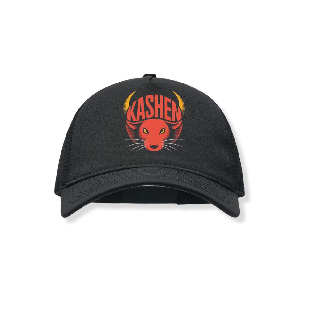 Kashen Cat Head Retro Graphic Design Black Hat