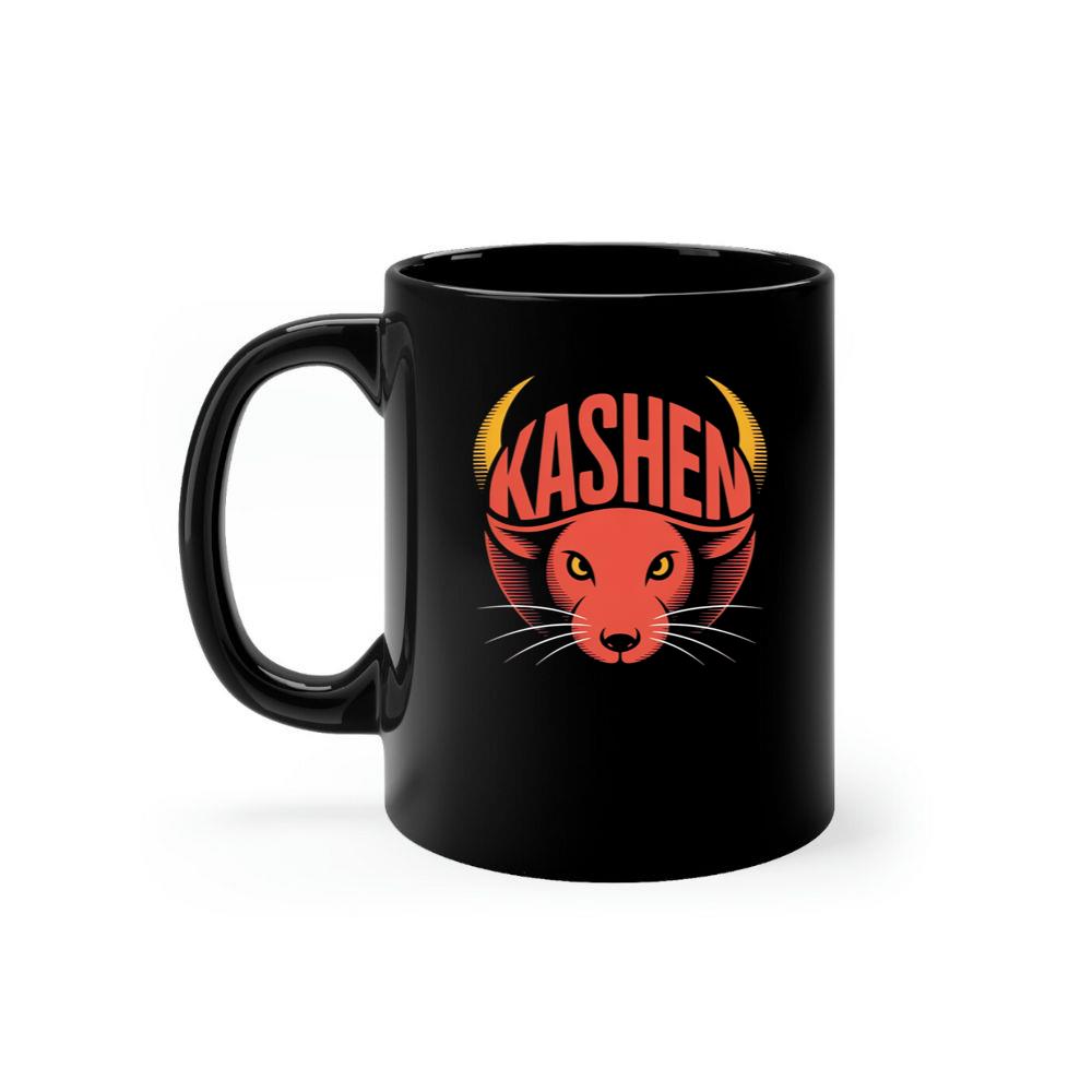 Kashen Cat Head Retro Graphic Design Mug