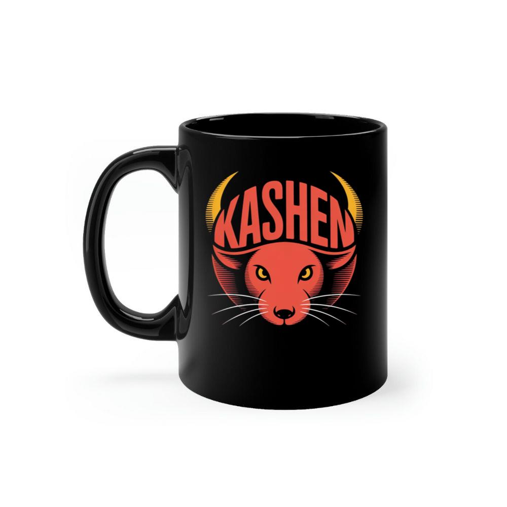 Kashen Cat Head Retro Graphic Design Mug