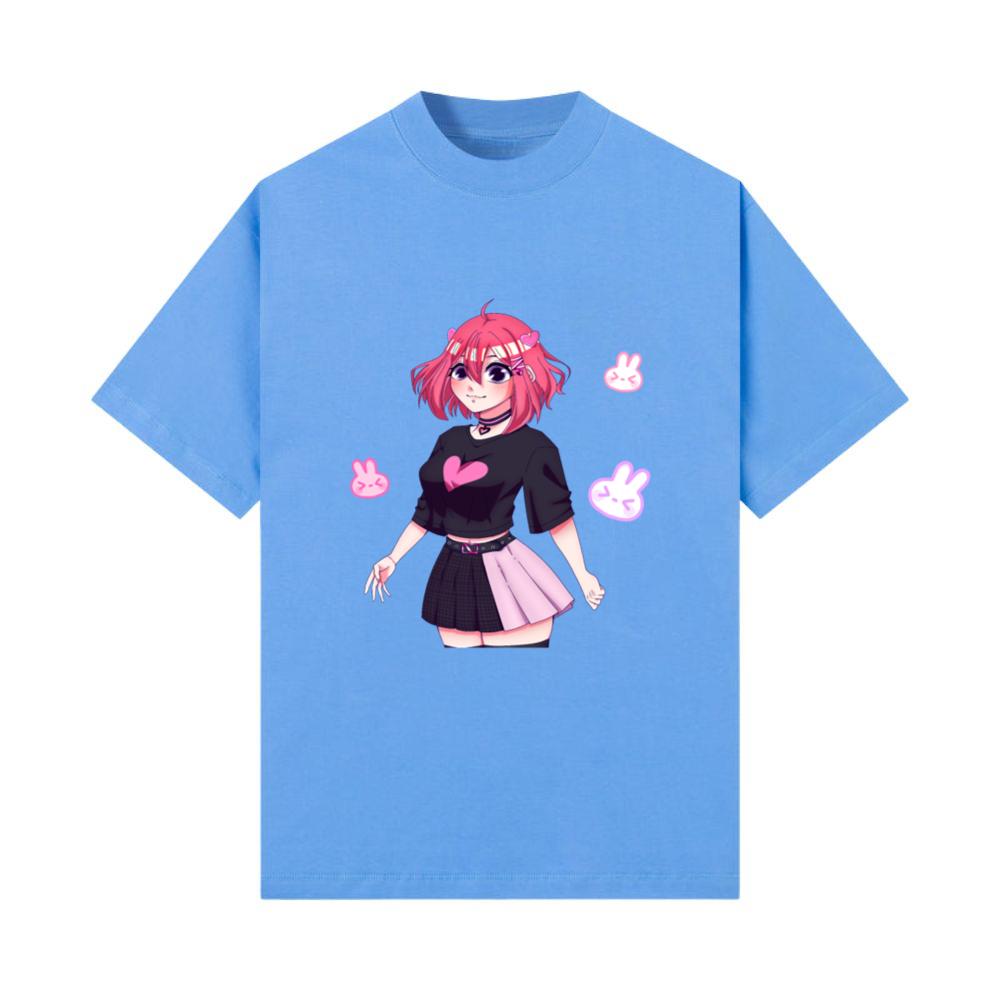 Kawaii Anime Girl Pink T-Shirt
