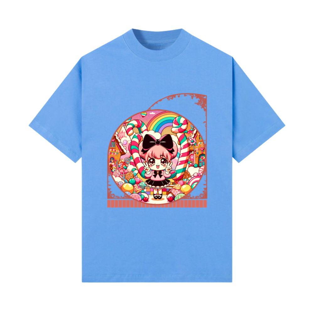 Kawaii Anime Girl's Candy Kingdom Adventure Sweet T-Shirt