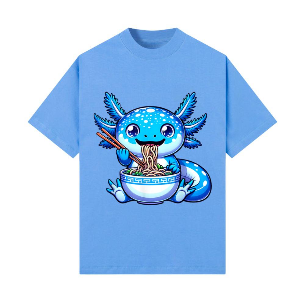 Kawaii Axolotl Ramen Anime Cutecore T-Shirt