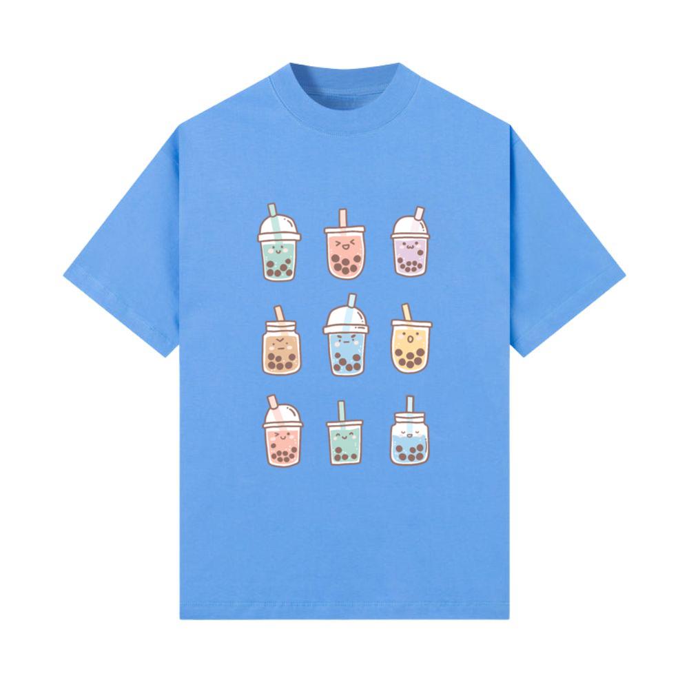 Kawaii Boba Anime Bubble Tea Pastel_1 T-Shirt