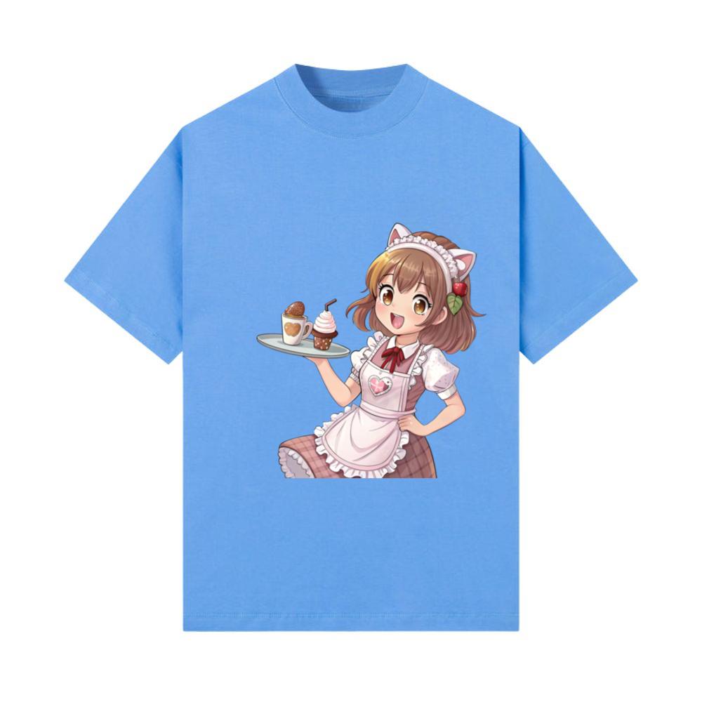Kawaii Cafe Girl Anime Funny Gift T-Shirt
