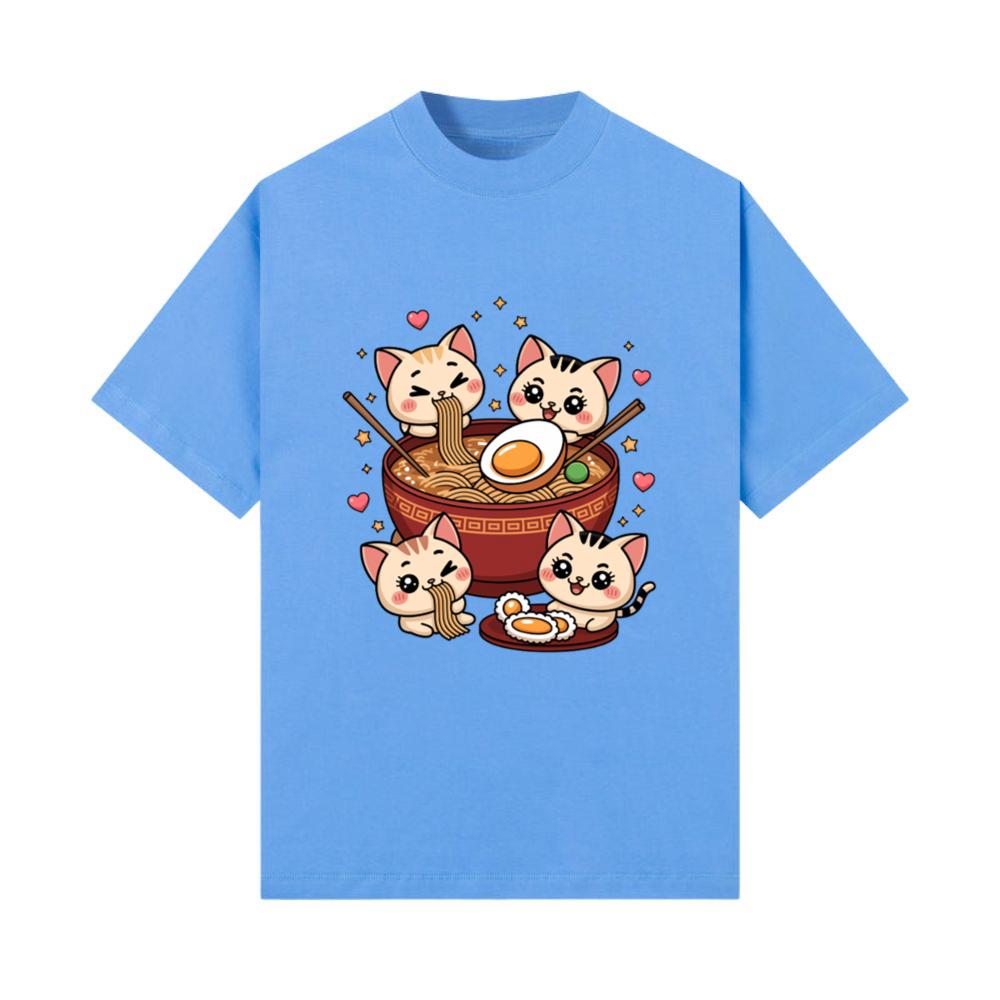 Kawaii Cat Ramen Noodles Anime_1 T-Shirt