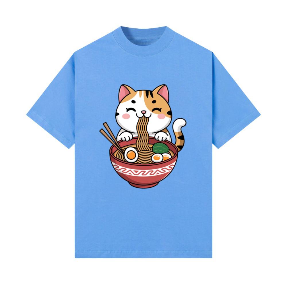 Kawaii Cat Ramen Noodles Anime_10 T-Shirt