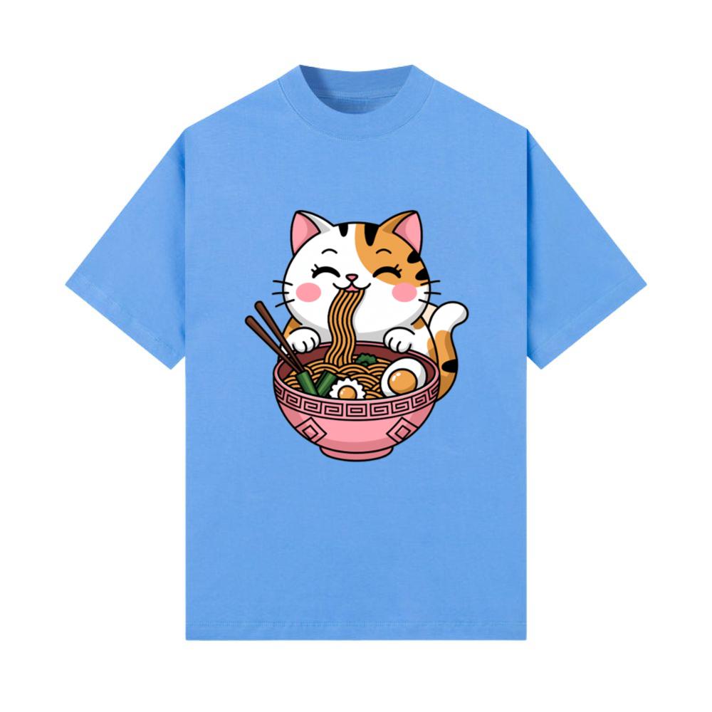 Kawaii Cat Ramen Noodles Anime_11 T-Shirt