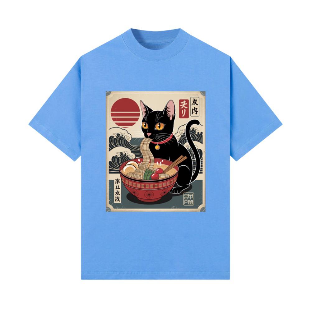 Kawaii Cat Ramen Noodles Anime_15 T-Shirt
