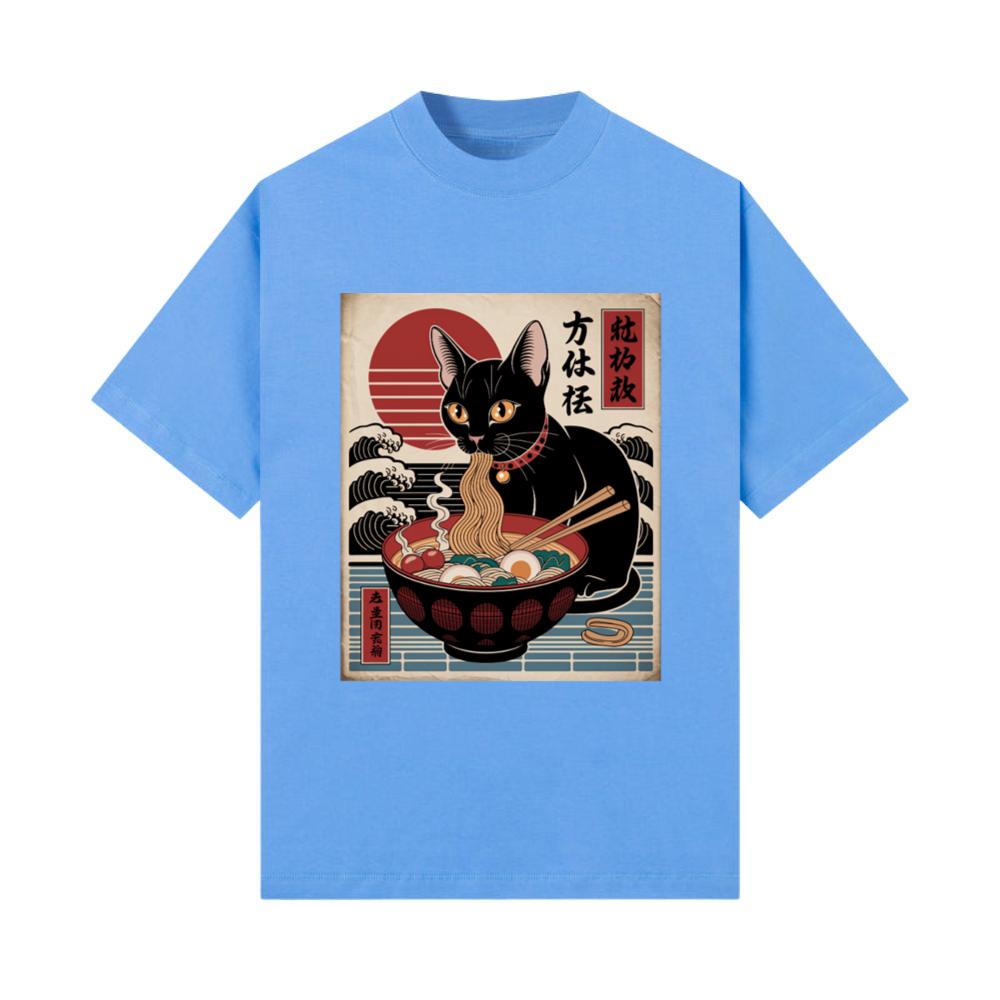 Kawaii Cat Ramen Noodles Anime_4 T-Shirt