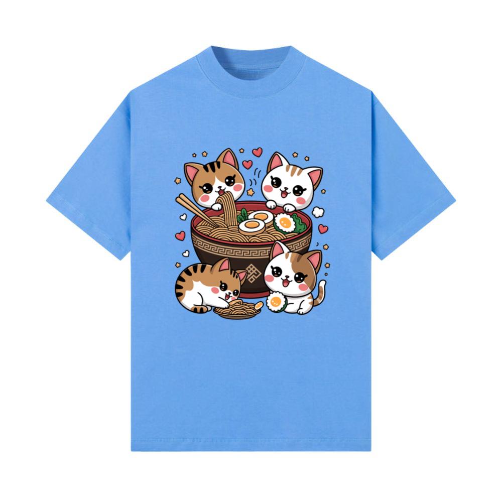 Kawaii Cat Ramen Noodles Anime_6 T-Shirt