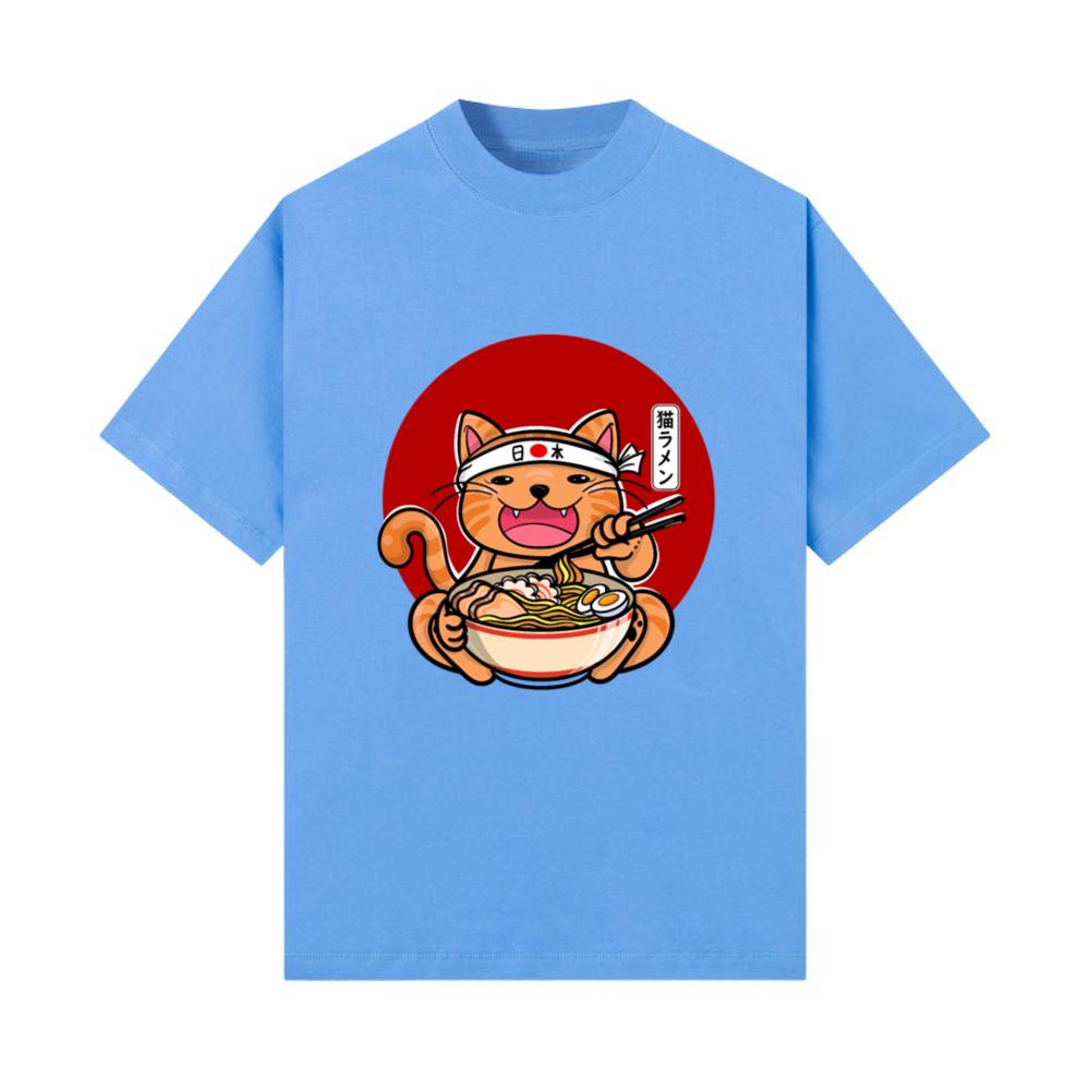 Kawaii Japanese Ramen Noodles Cats Anime Japan T-Shirt