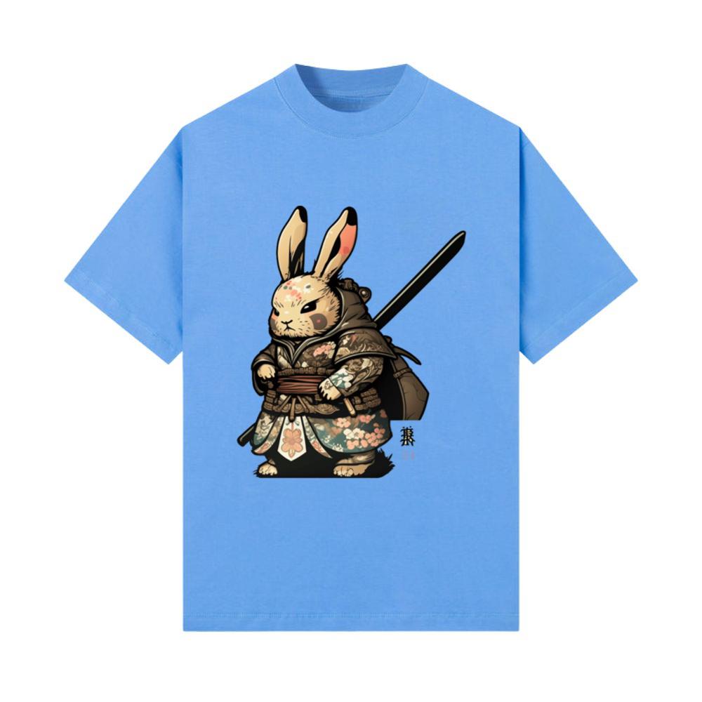 Kawaii Japanese Style Samurai Bunny Anime T-Shirt