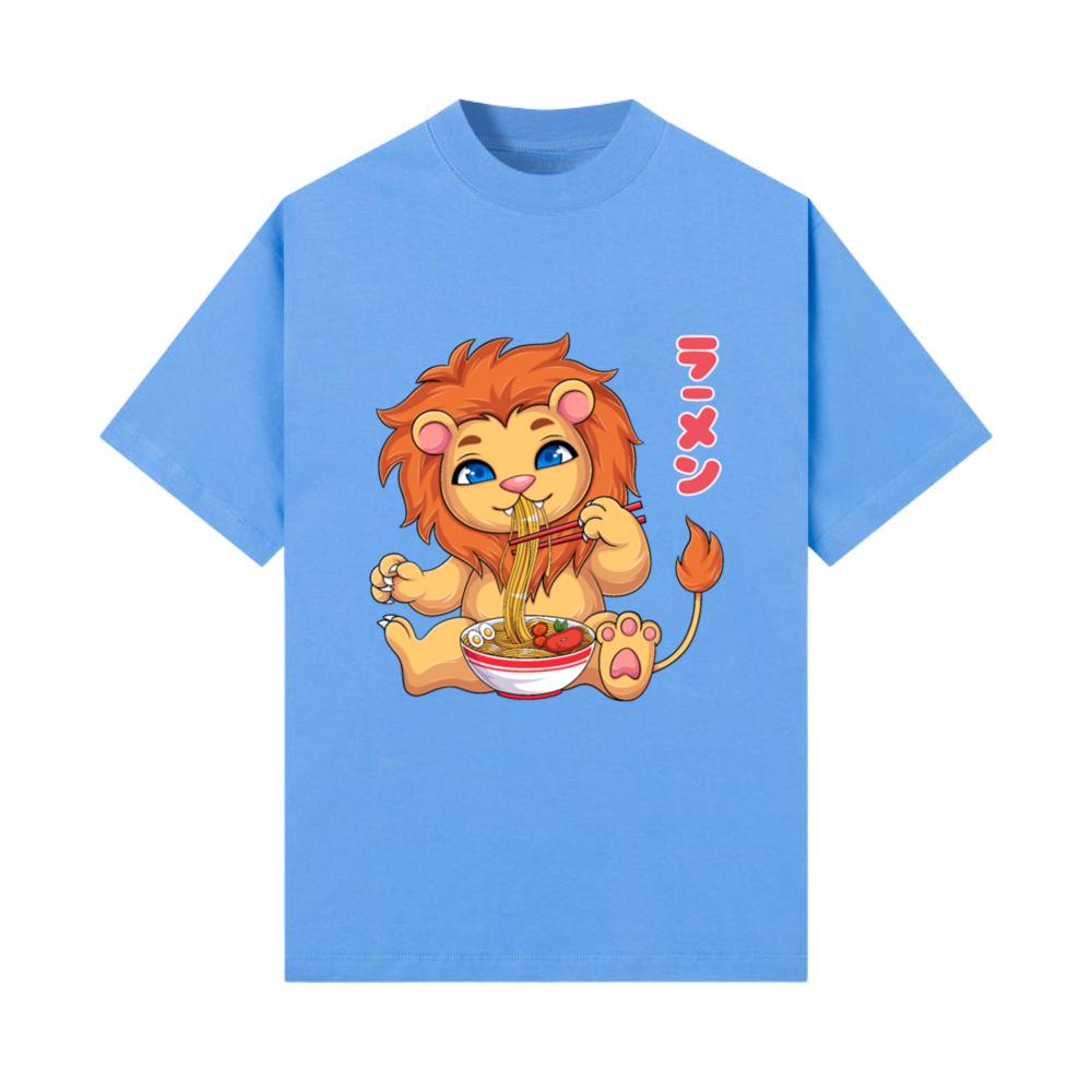 Kawaii Lion Ramen Noodles Japanese Anime Noodle So T-Shirt