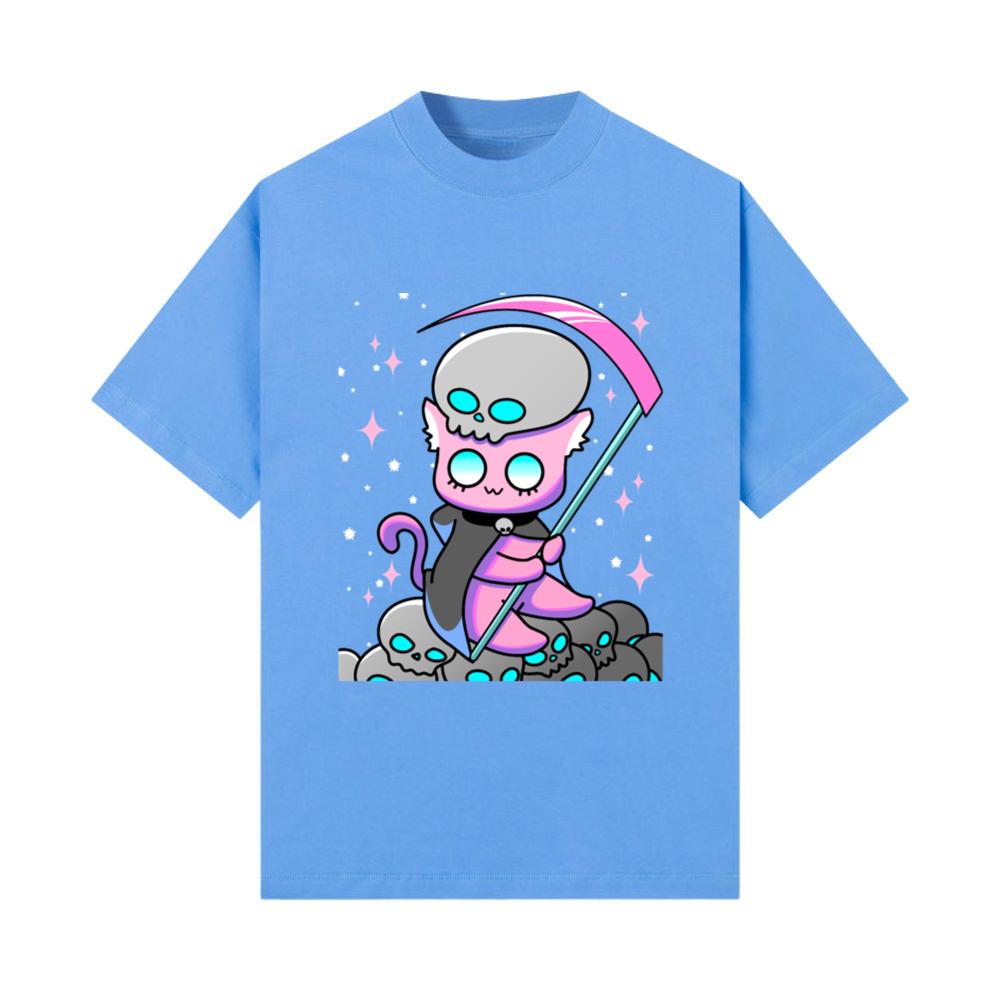 Kawaii Pastel Goth Anime Tarot Card Death Cute Wit T-Shirt