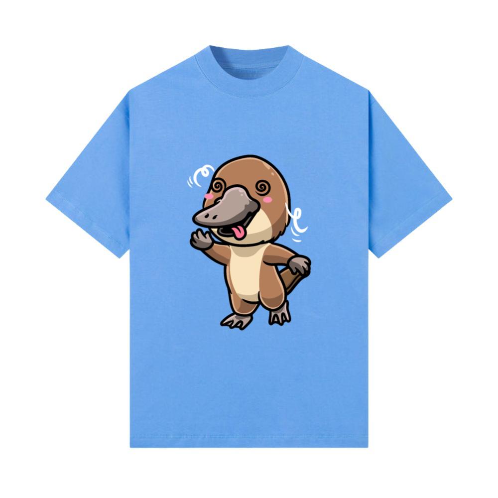 Kawaii Platypus Emoticon Sea Animal T-Shirt