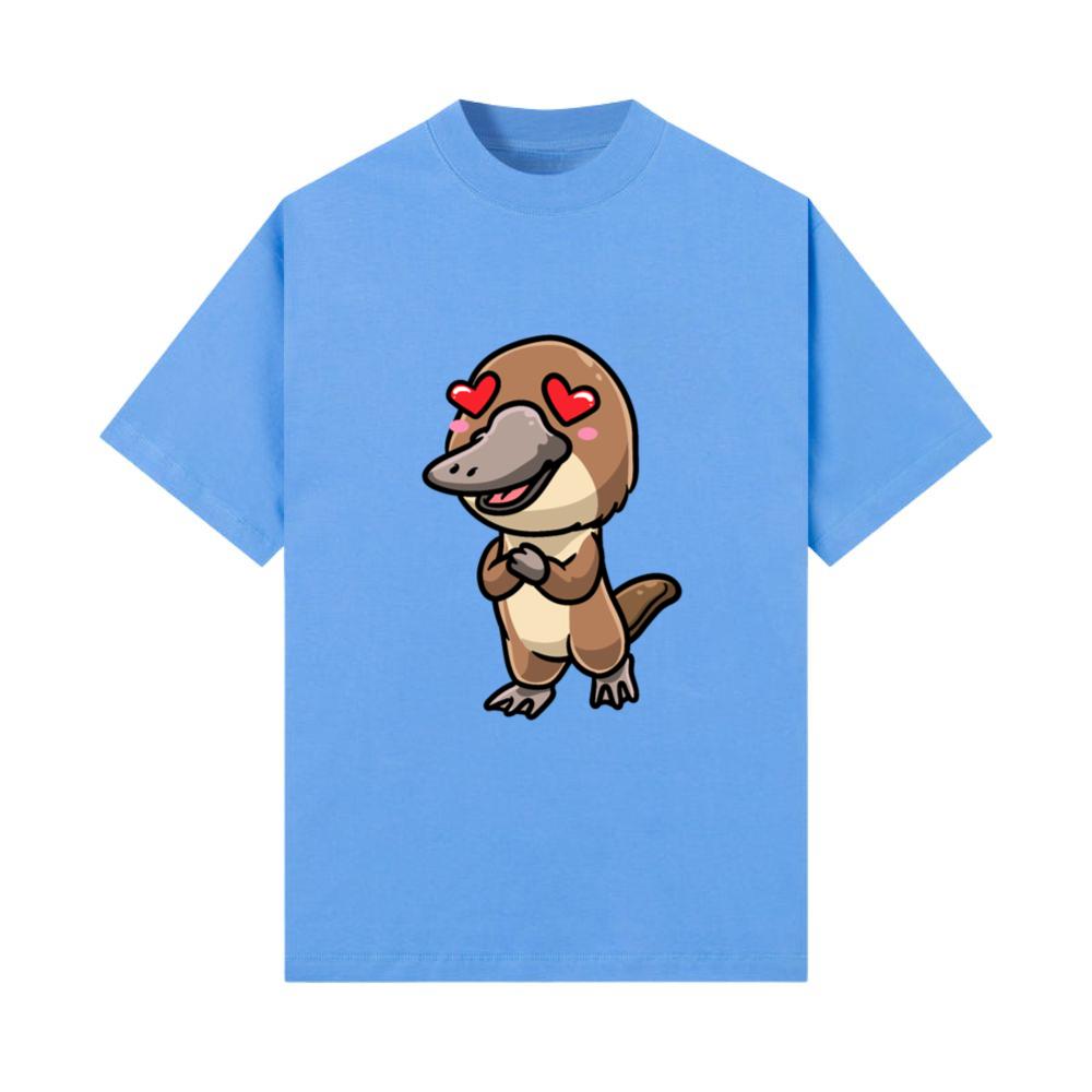 Kawaii Platypus Emoticon Sea Animal_3 T-Shirt