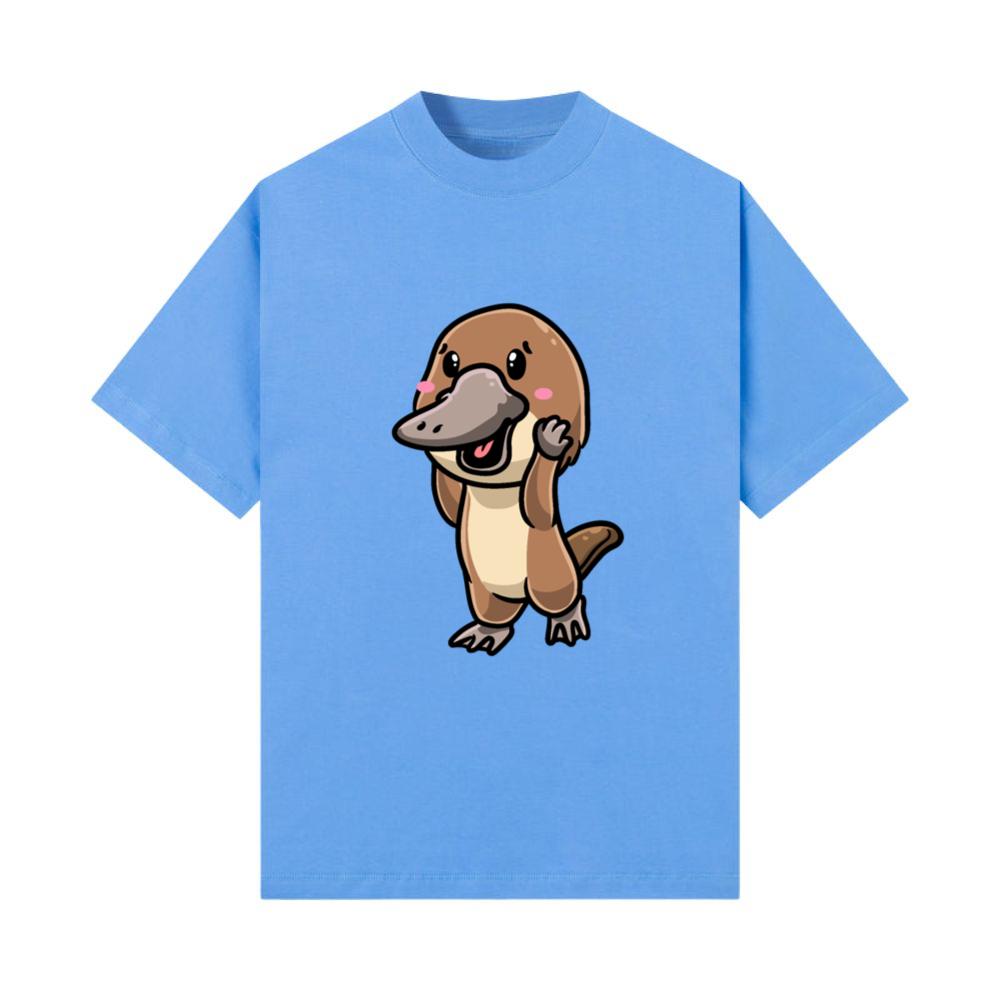Kawaii Platypus Emoticon Sea Animal_4 T-Shirt