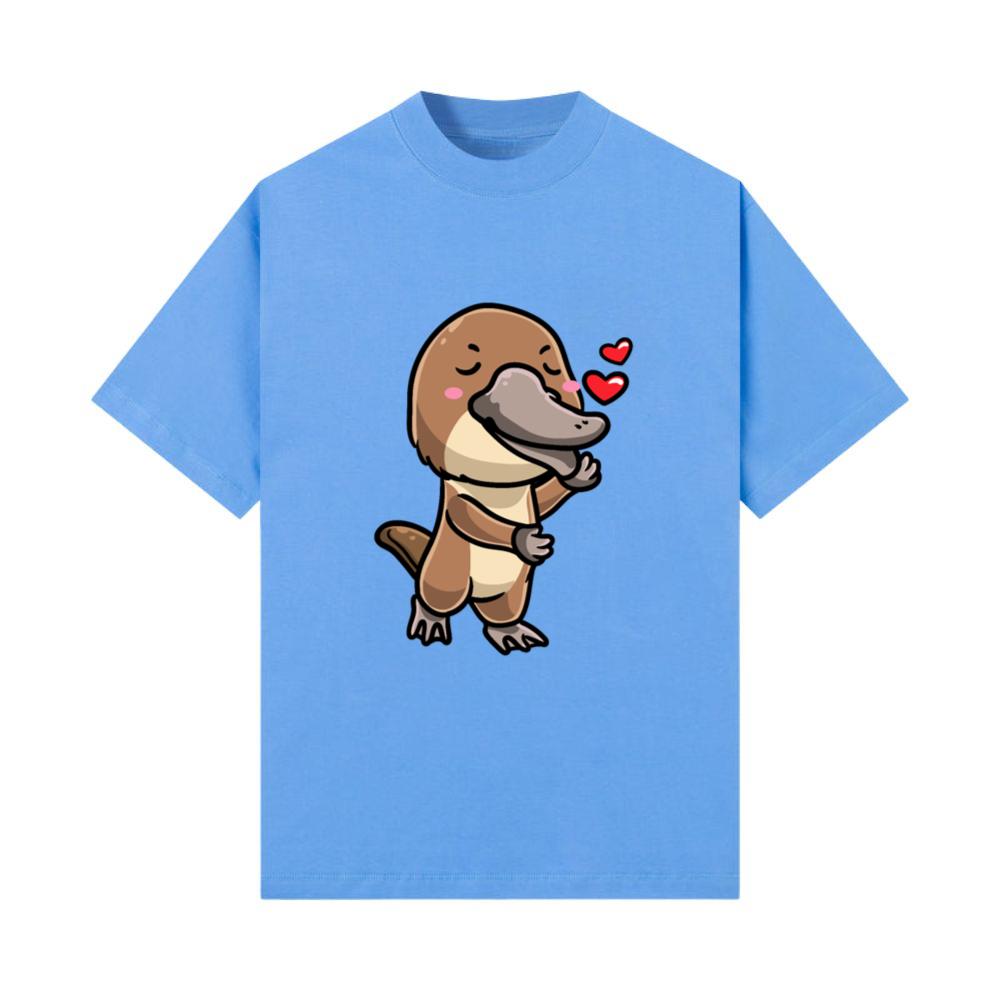 Kawaii Platypus Emoticon Sea Animal_5 T-Shirt