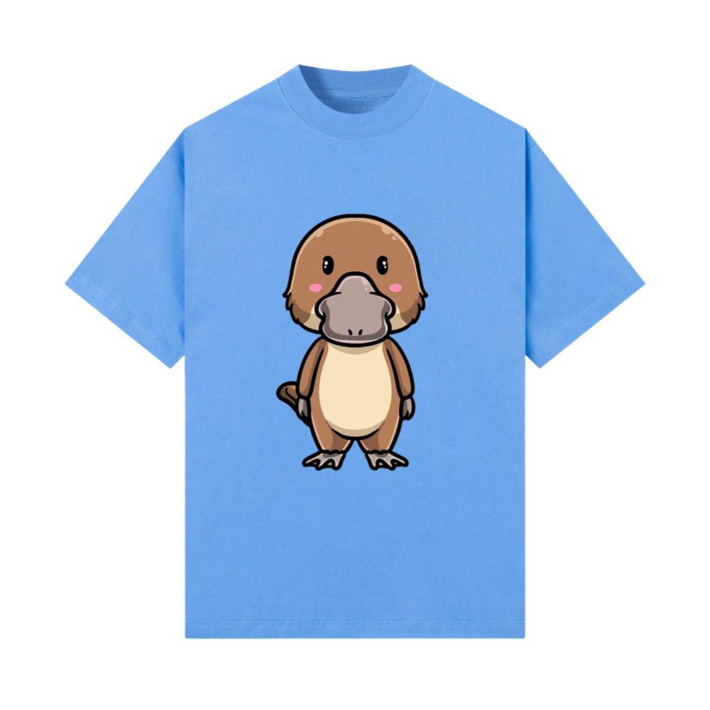 Kawaii Platypus Emoticon Sea Animal_7 T-Shirt