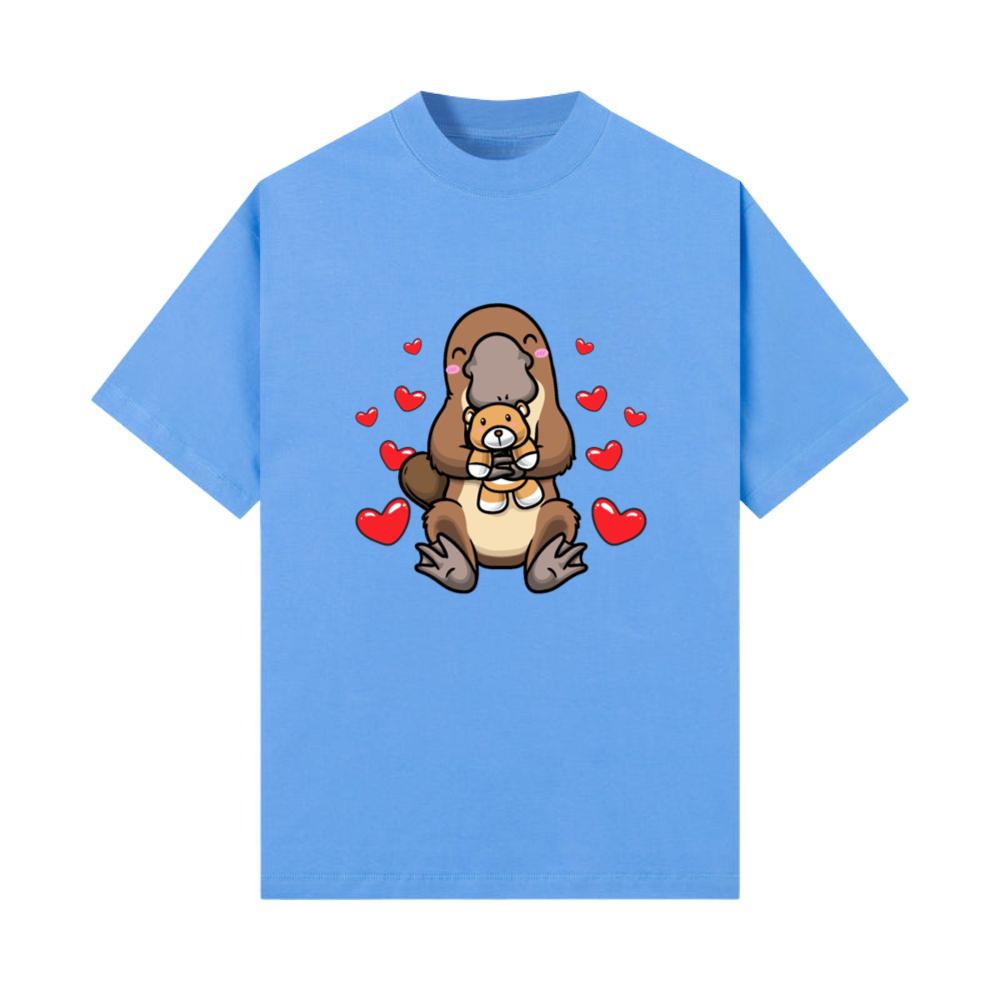 Kawaii Platypus With Stuffed Animal Platypuses Sea T-Shirt