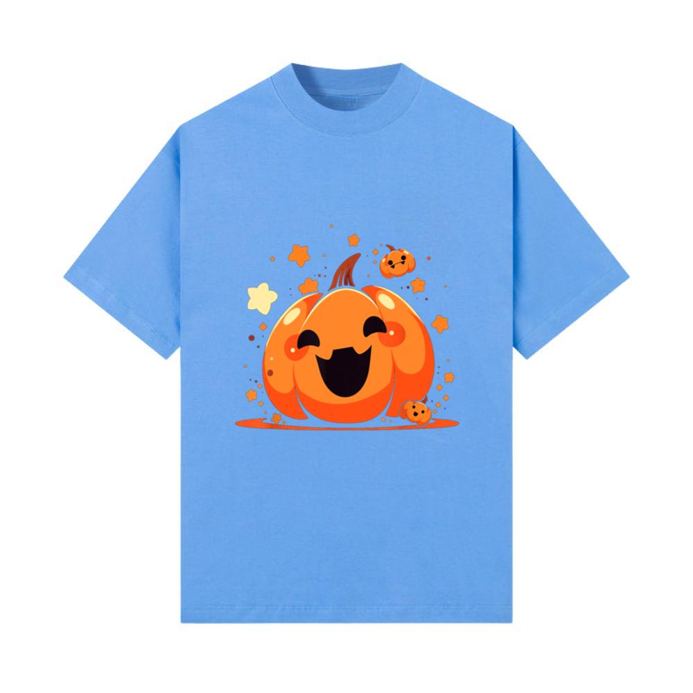 Kawaii Pumpkin Anime Cottagecore Halloween T-Shirt