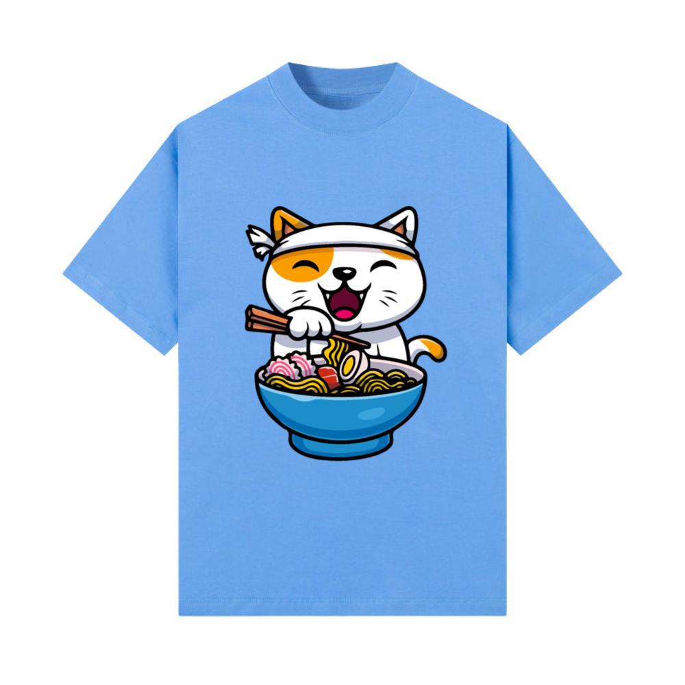 Kawaii Ramen Animal Japanese Noodles Anime T-Shirt