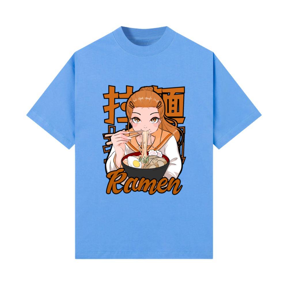 Kawaii Ramen Anime Girl Japanese Noodle Food T-Shirt