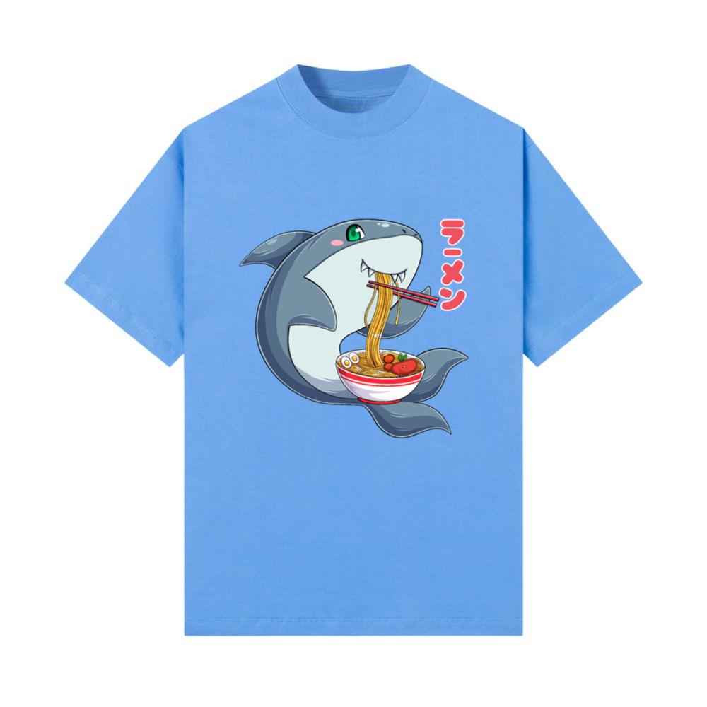 Kawaii Shark Ramen Noodles Japanese Anime Noodle S T-Shirt
