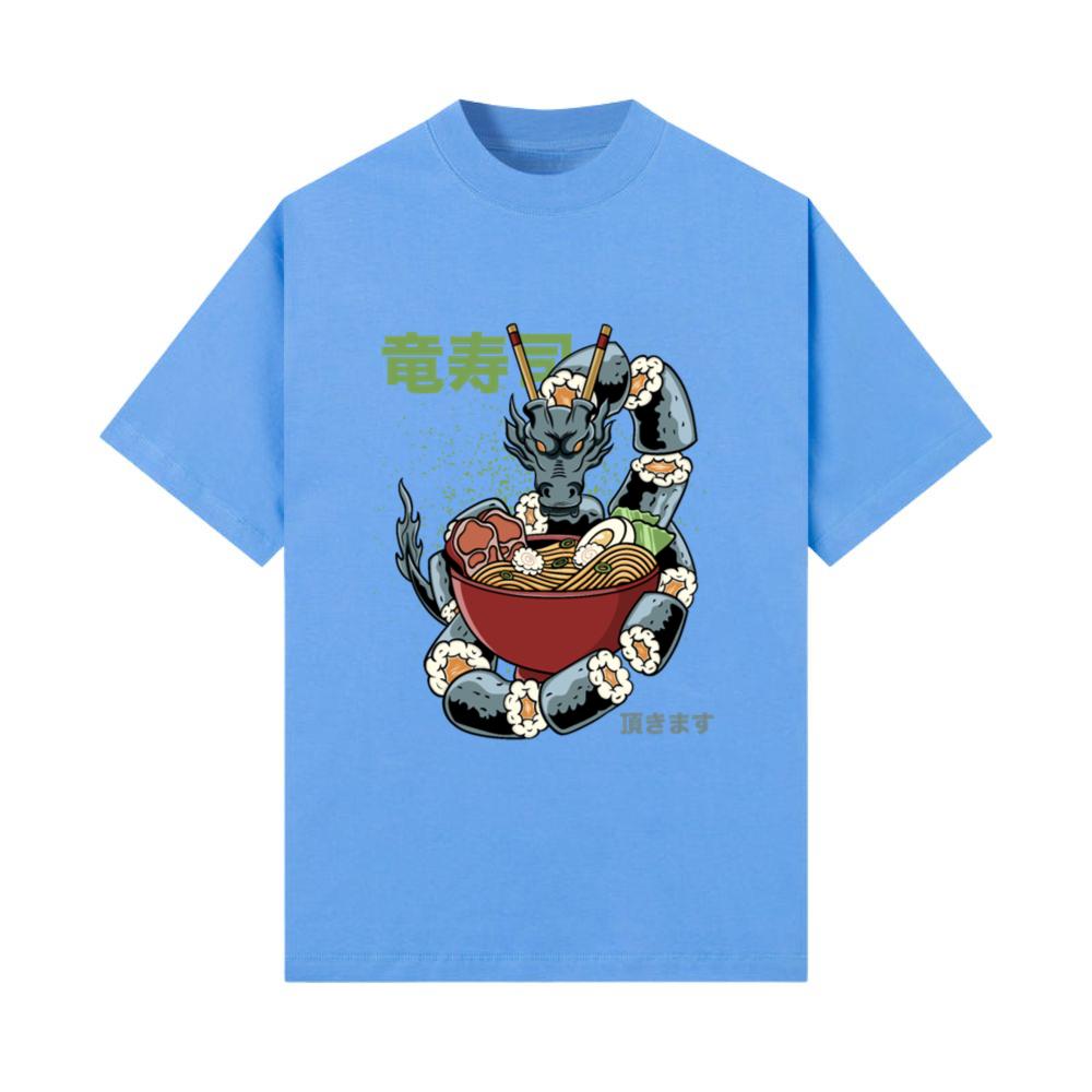 Kawaii Sushi Dragon Roll Japanese Ramen Anime T-Shirt