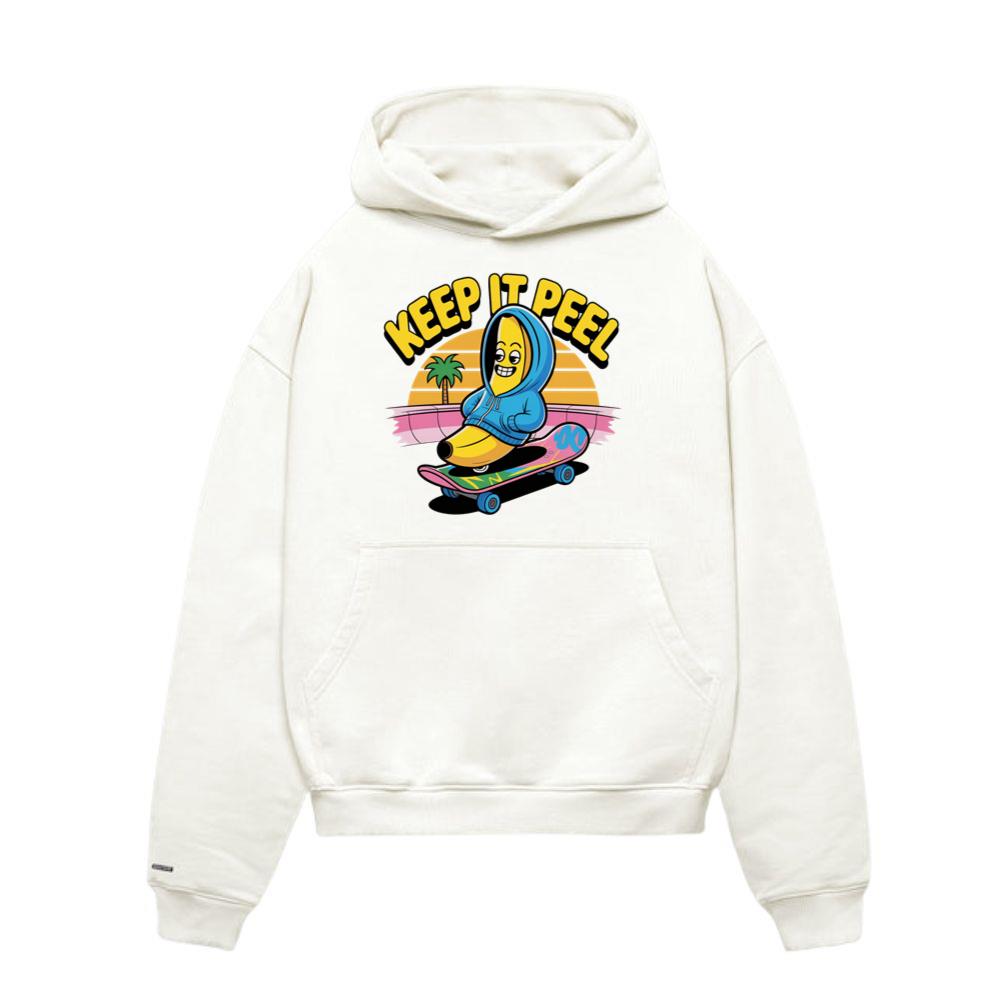 Keep It Peel Banana Character on Skateboard Hoodies