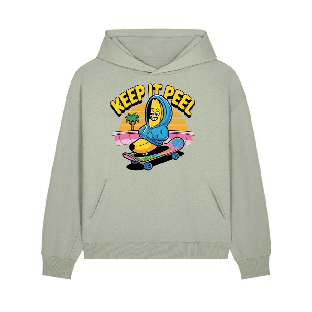 Keep It Peel Banana Character on Skateboard Hoodies