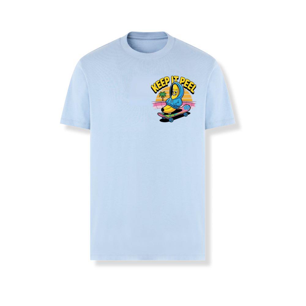 Keep It Peel Banana Character on Skateboard T-Shirts - Image 3