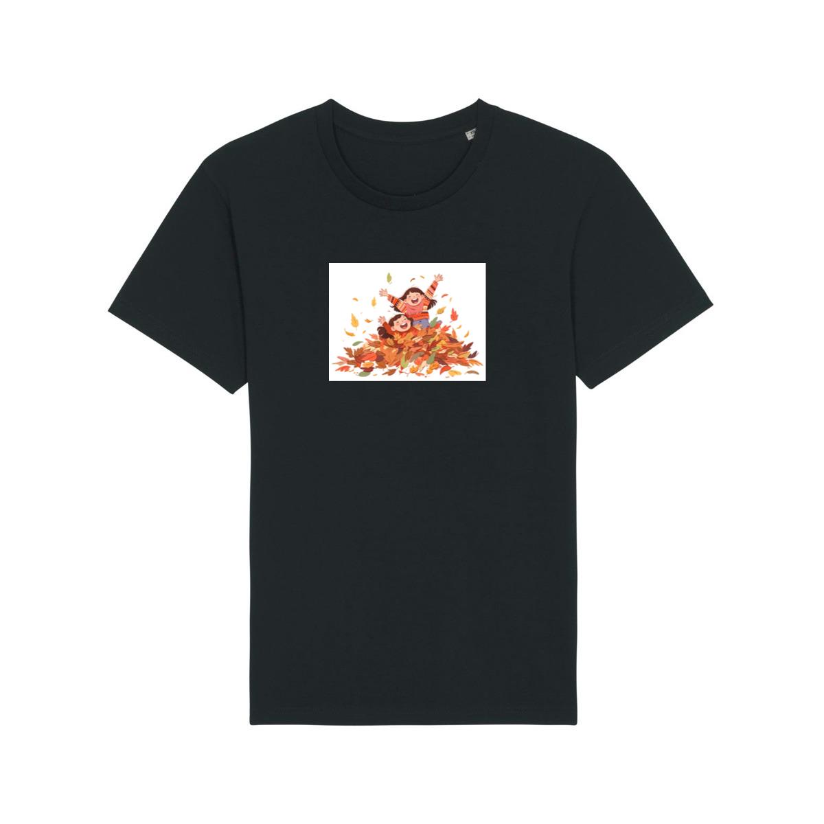Kids Laughing in a Pile of Leaves T-Shirts