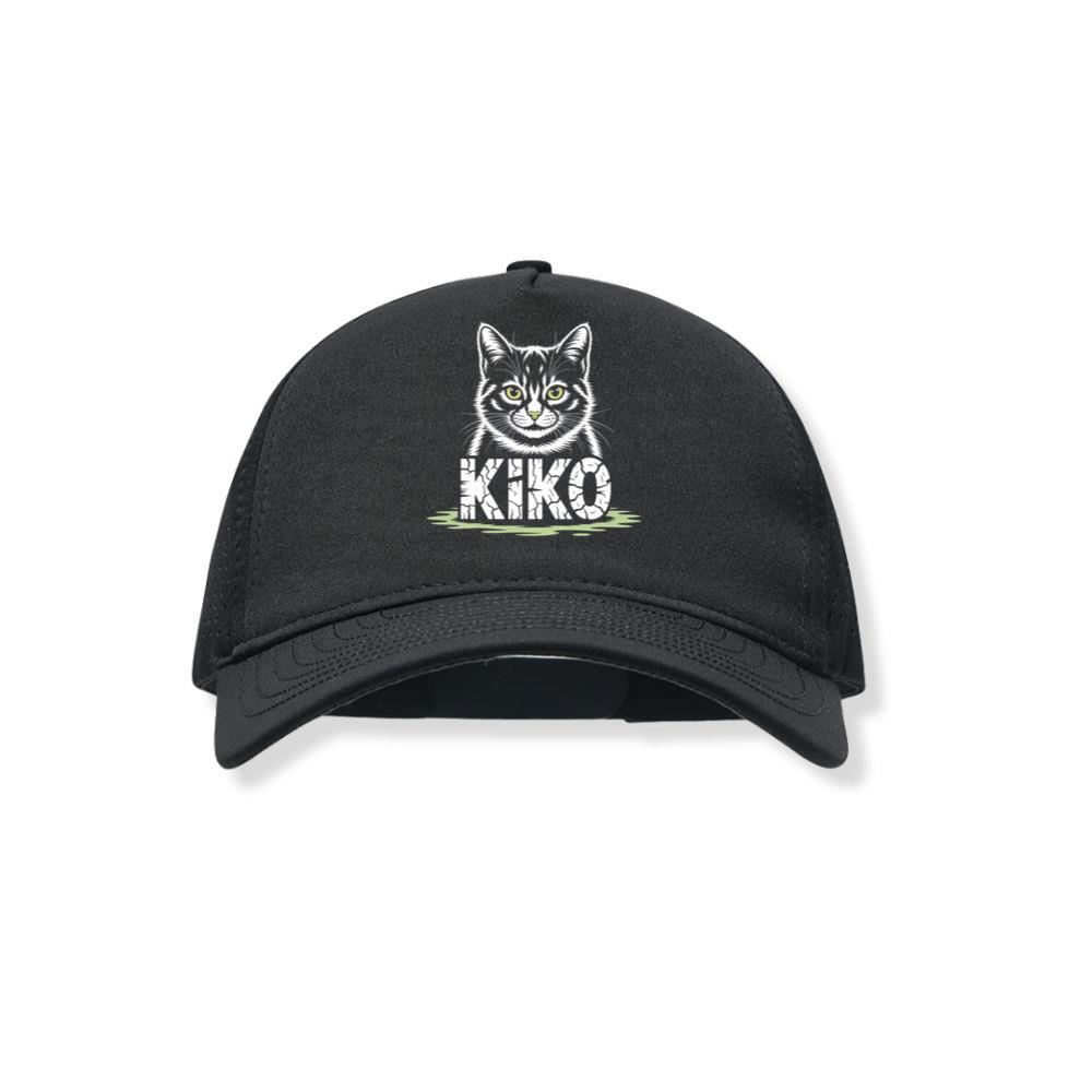 Kiko Gothic Cat Graphic Black Hat