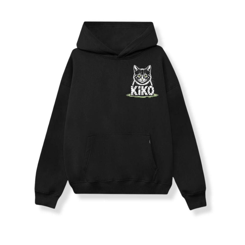 Kiko Gothic Cat Graphic Hoodie