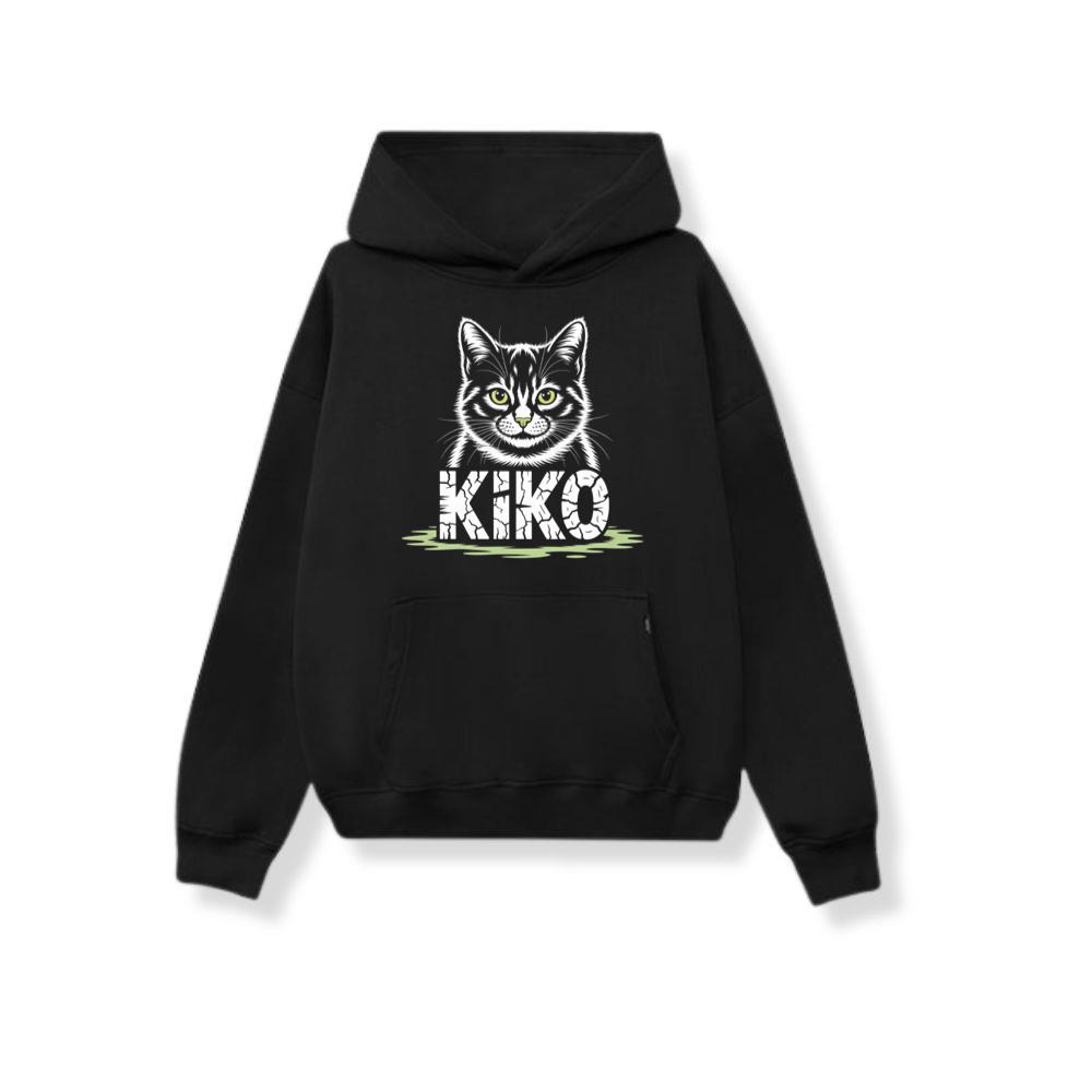 Kiko Gothic Cat Graphic Hoodie