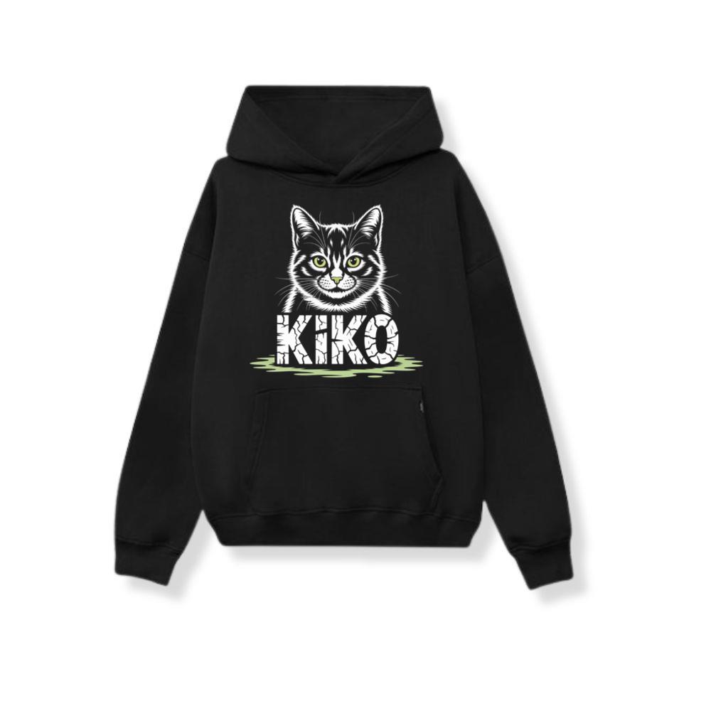 Kiko Gothic Cat Graphic Hoodie