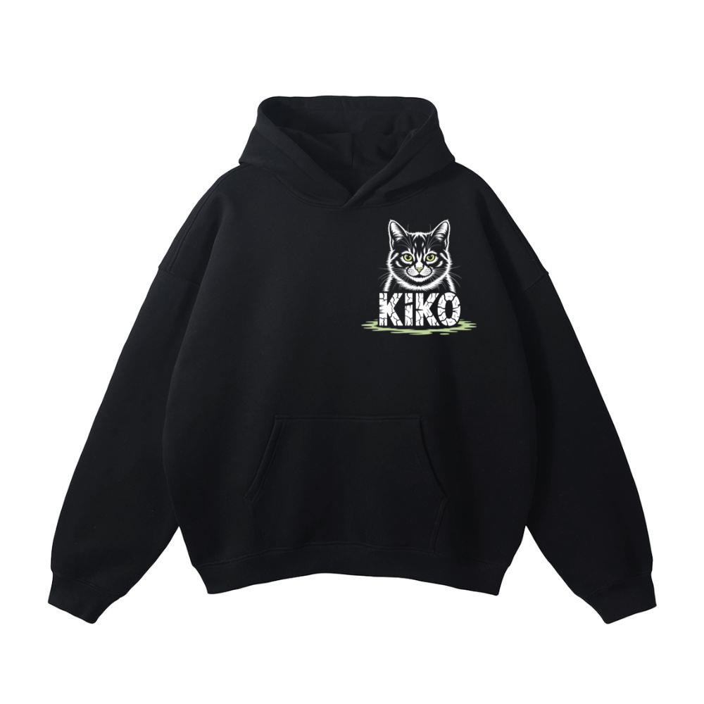 Kiko Gothic Cat Graphic Hoodie