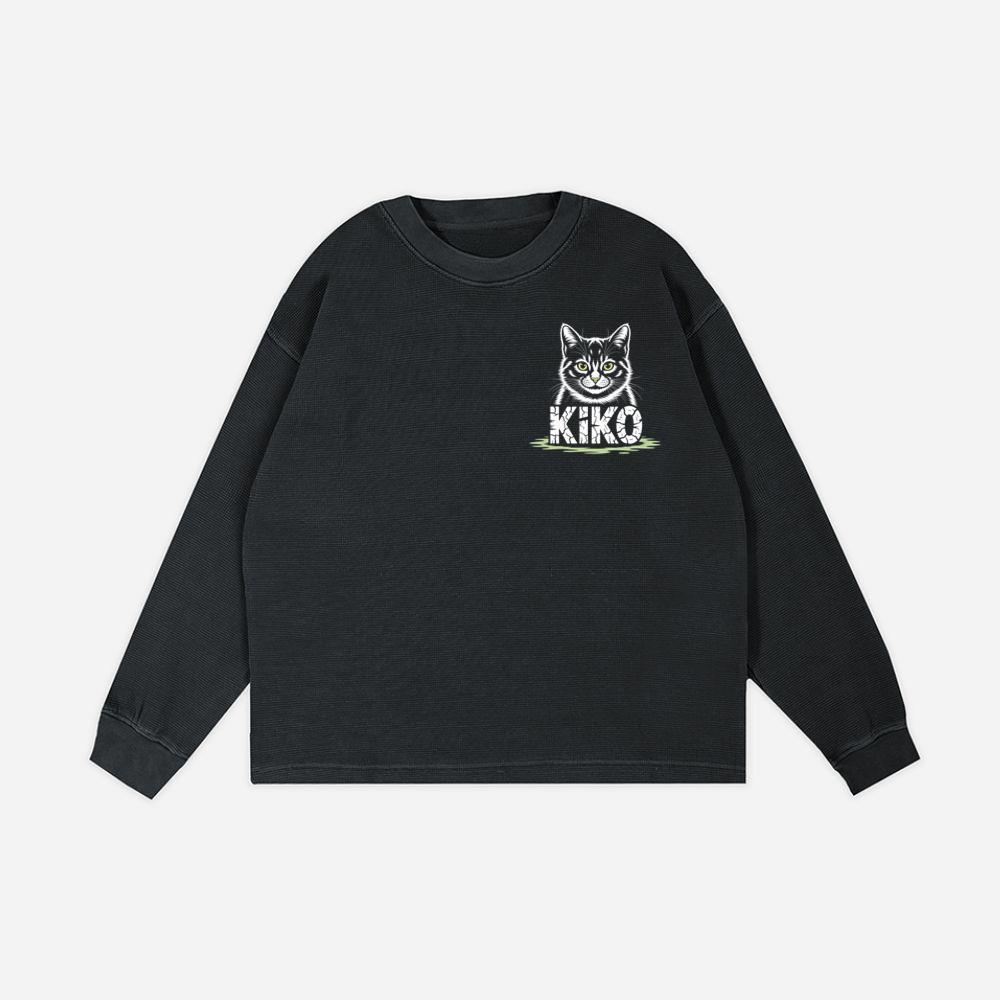 Kiko Gothic Cat Graphic Sweatshirt